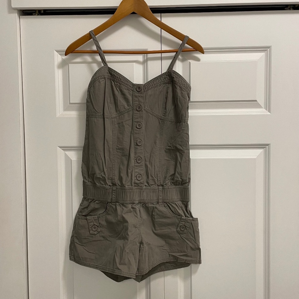 Tyte Khaki- Grey Romper